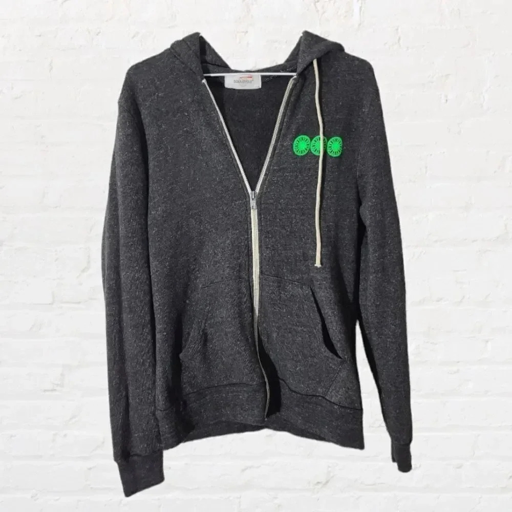 SoulCycle | Heathered Gray Zip Up Hoodie Jacket Sz S